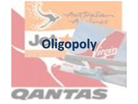 Oligopoly. Definition Industry with only a few sellers Industry with only a few sellers A firm in this industry is called an oligopolistic A firm in this.