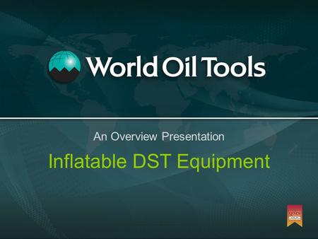 Inflatable DST Equipment An Overview Presentation.