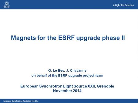 Magnets for the ESRF upgrade phase II