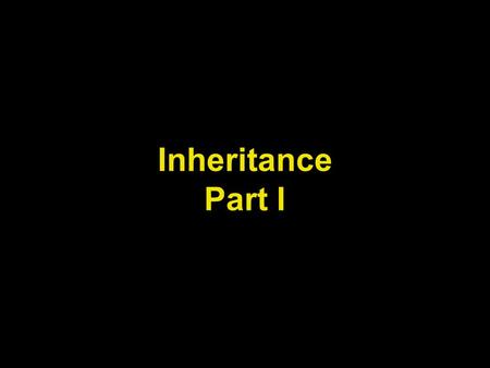 Inheritance Part I. Lecture Objectives To learn about inheritance To understand how to inherit and override superclass methods To be able to invoke superclass.