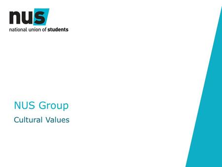 NUS Group Cultural Values. Our Values What are Values? Why are they Important? NUS Group Cultural Values Our Expectations.