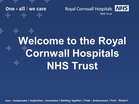 Welcome to the Royal Cornwall Hospitals NHS Trust.