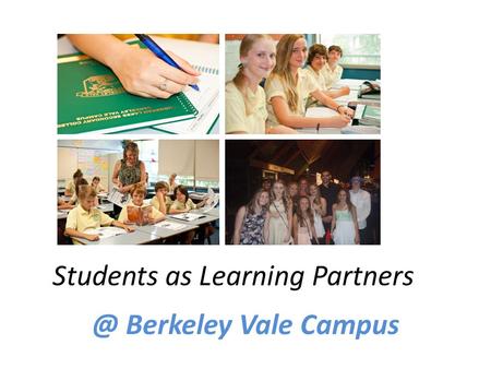 Students as Learning Partners