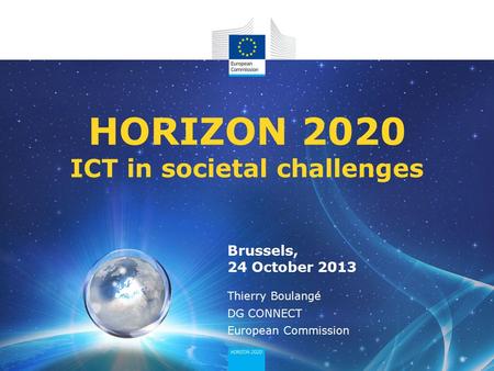 HORIZON 2020 ICT in societal challenges