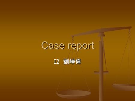 Case report I2 劉崢偉. General data 29-year-old man 29-year-old man Human immunodeficiency virus (HlV)- infected Human immunodeficiency virus (HlV)- infected.
