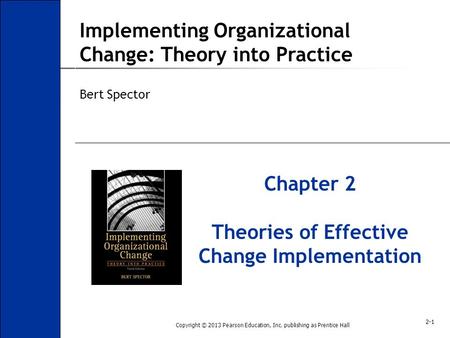 Theories of Effective Change Implementation