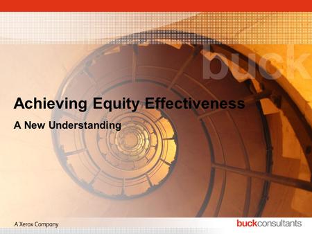 Achieving Equity Effectiveness A New Understanding.