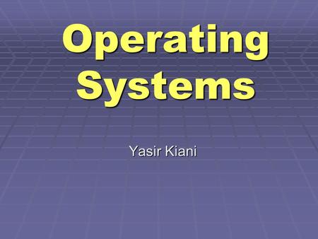 Operating Systems Yasir Kiani. 20-Sep-20062 Agenda for Today Review of previous lecture Use of FIFOs in a program Example code Process management commands.