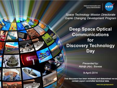 Deep Space Optical Communications Discovery Technology Day