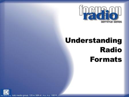 UnderstandingRadioFormats. Why Do People Use Radio? Why Do People Use Radio? People use Radio for all the typical reasons such as music, information,