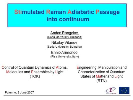 Stimulated Raman Adiabatic Passage into continuum