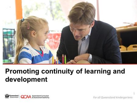 Promoting continuity of learning and development 14877.
