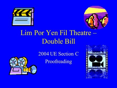 Lim Por Yen Fil Theatre – Double Bill