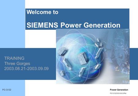 Welcome to SIEMENS Power Generation