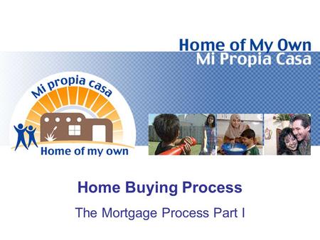 Home Buying Process The Mortgage Process Part I. Objectives Explain the Loan Application Process Identify Items Listed on the Good Faith Estimate Identify.