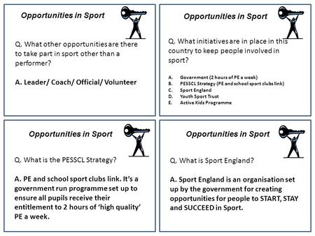 Opportunities in Sport Opportunities in Sport