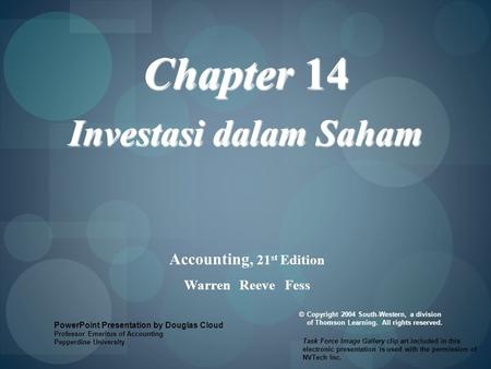 Chapter 14 Investasi dalam Saham Accounting, 21st Edition
