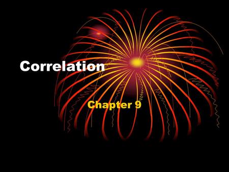 Correlation Chapter 9.