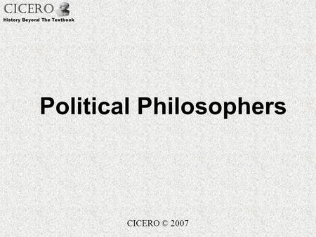Political Philosophers