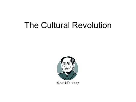 The Cultural Revolution. The Cultural Revolution’s History The first half of the 20th century saw China plunged into a period of disunity and civil wars.