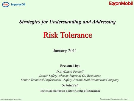 Risk Tolerance Strategies for Understanding and Addressing