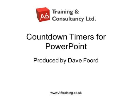 Countdown Timers for PowerPoint