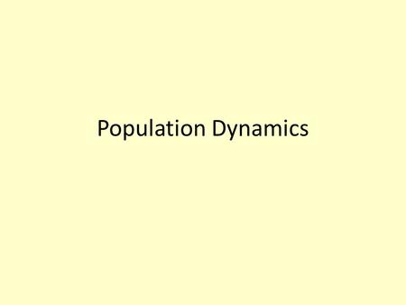 Population Dynamics. Case Study of the Peninsular Big Horn Sheep.