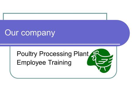 FarmCrest Foods Ltd Poultry Processing Plant Employee Training