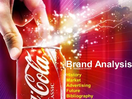 Brand Analysis History Market Advertising Future Bibliography Anneliese Herbert.