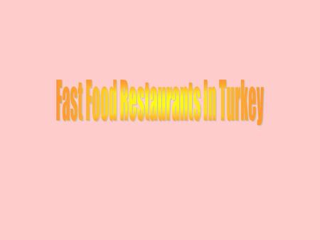 40% of the restaurants in Kocaeli are the fast food restaurants.