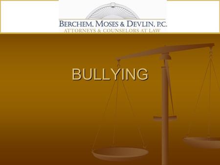 BULLYING. THRESHOLD PROBLEM RELUCTANCE TO REPORT BY VICTIMS AND WITNESSES.