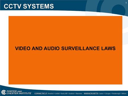 VIDEO AND AUDIO SURVEILLANCE LAWS