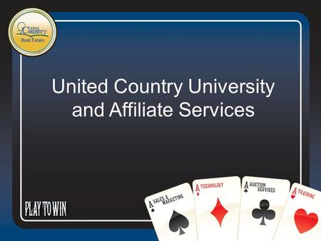 United Country University and Affiliate Services.