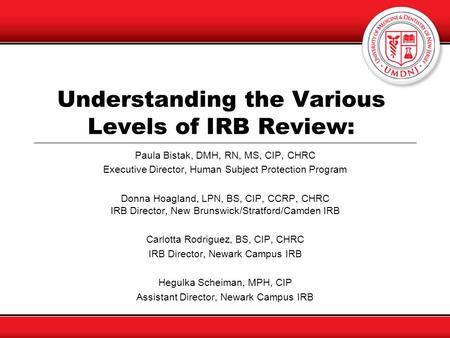 Understanding the Various Levels of IRB Review: