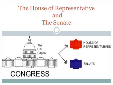 The House of Representative and The Senate