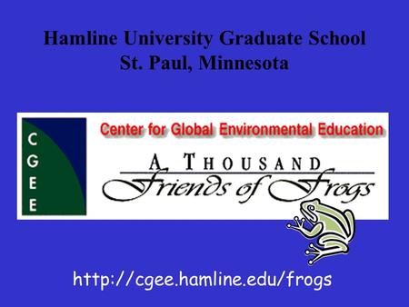 Hamline University Graduate School St. Paul, Minnesota
