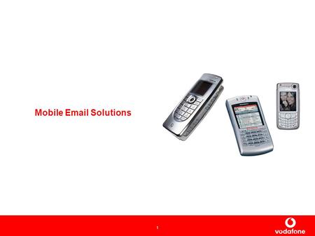 1 Mobile Email Solutions. 2 Handheld connectivity Portfolio of Email and PIM solutions Supporting: –all major email servers –internet or server-based.