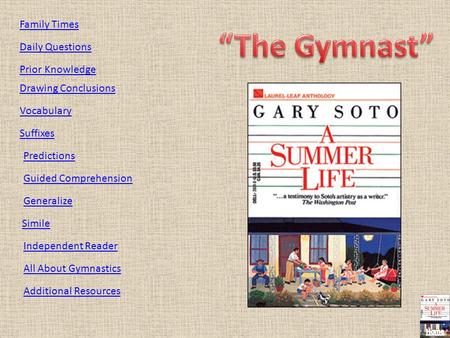 “The Gymnast” Family Times Daily Questions Prior Knowledge