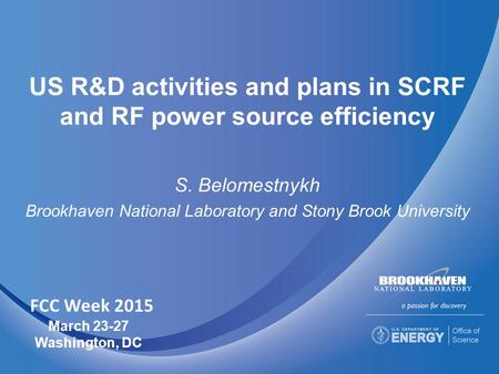 US R&D activities and plans in SCRF and RF power source efficiency