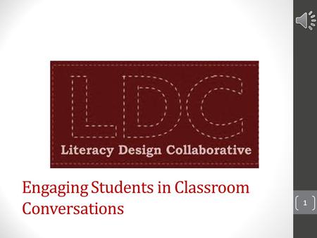 Engaging Students in Classroom Conversations