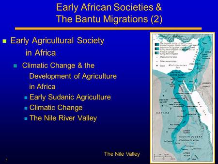 Early African Societies & The Bantu Migrations (2)