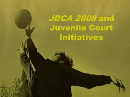 JDCA 2008 and Juvenile Court Initiatives. Recommendations/ Areas of Inquiry Individual rights Meaningful court participation Comprehensible hearings Individualized.