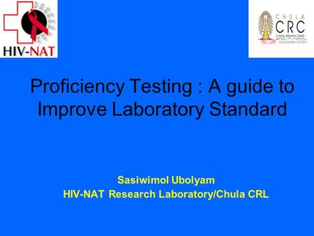 Proficiency Testing : A guide to Improve Laboratory Standard