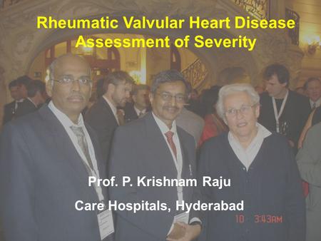 Rheumatic Valvular Heart Disease Assessment of Severity