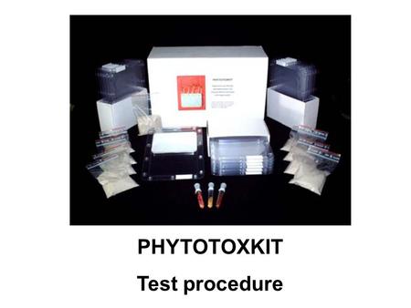 PHYTOTOXKIT Test procedure. 1 RAPID METHOD FOR DETERMINATION OF THE WATER HOLDING CAPACITY (WHC) OF TEST SOILS.
