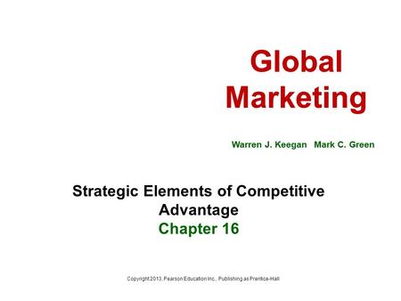 Strategic Elements of Competitive Advantage