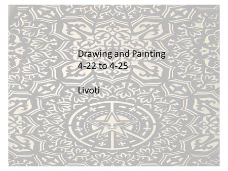 Drawing and Painting 4-22 to 4-25 Livoti. Tuesday April 22 Aim: What artists can inspire your linocut portrait print? Do Now: Begin project brainstorm.