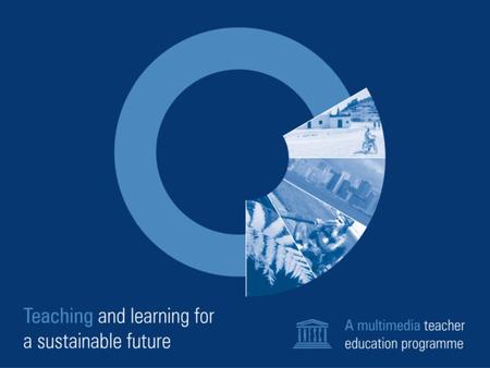 Teacher education for a sustainable future