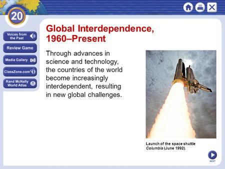 Global Interdependence, 1960–Present