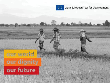 Why have a European Year for Development in 2015?
